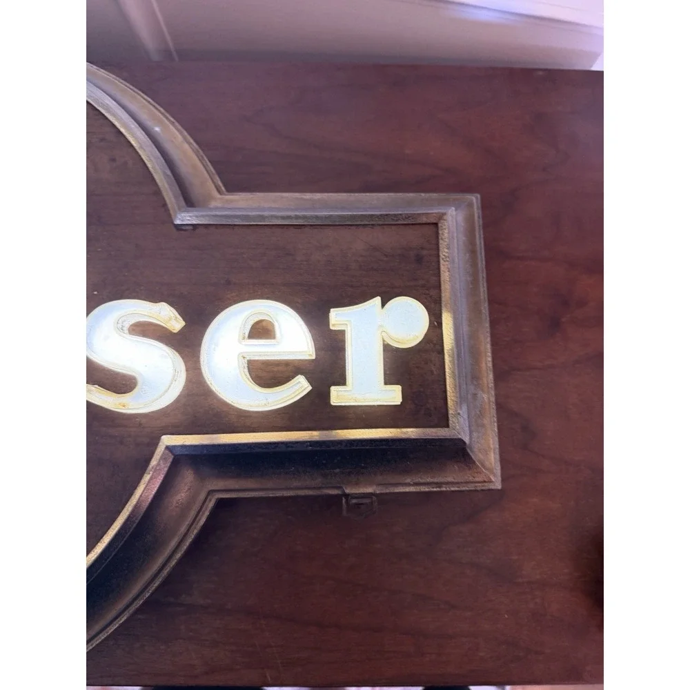 Vintage Budweiser Beer Lighted Sign Anheuser Busch Raymond Price 25